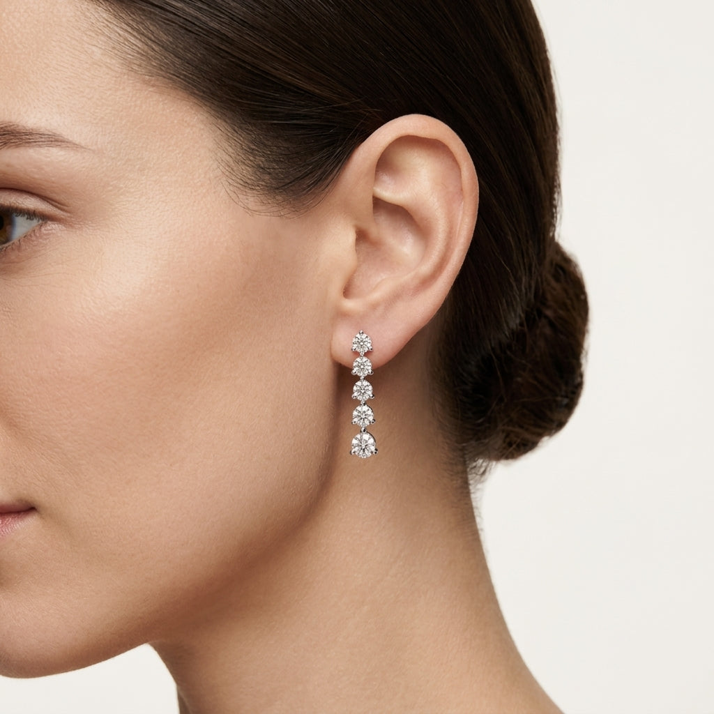 Petite Bar Diamond Earring
