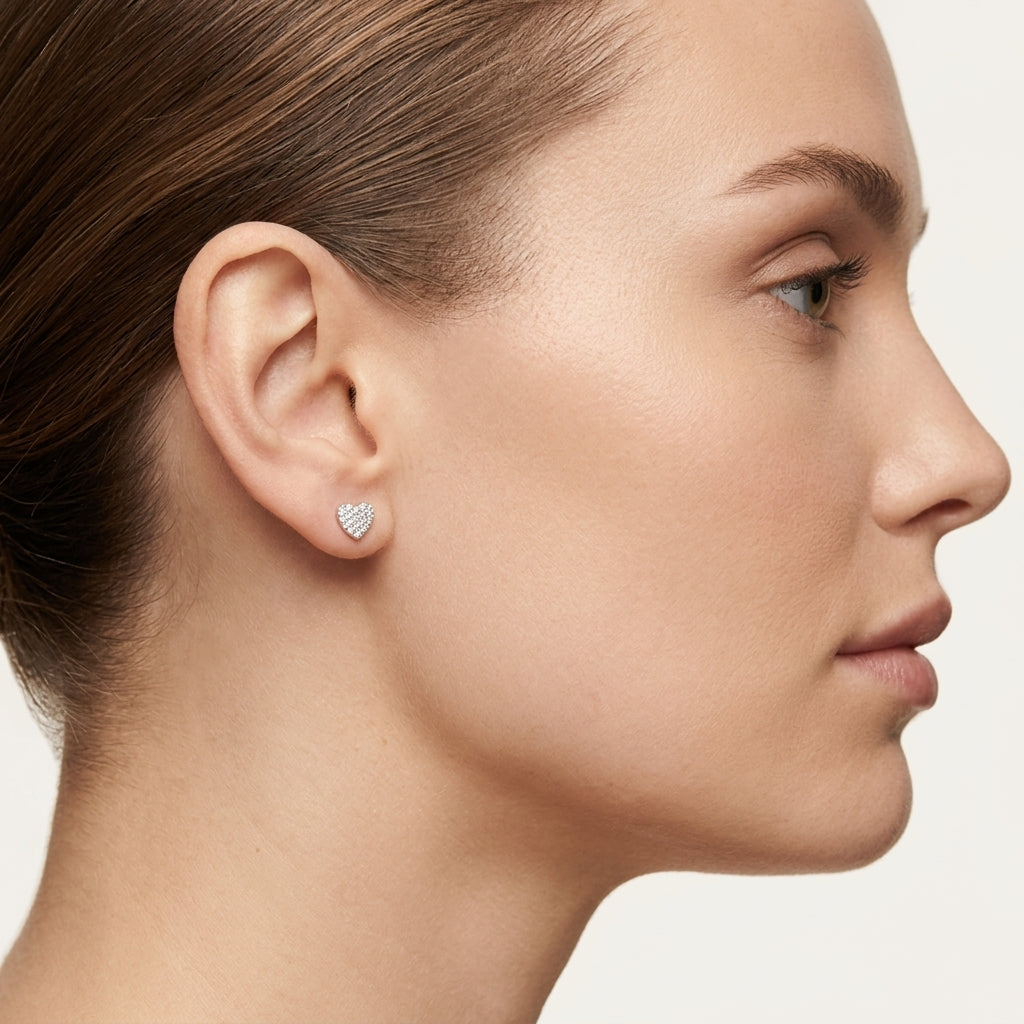 Noble Heart Diamond Earring