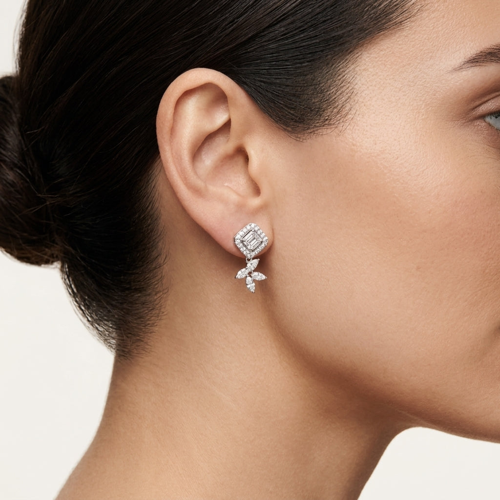 Regal Diamond Earring