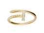 Nail ring with diamond