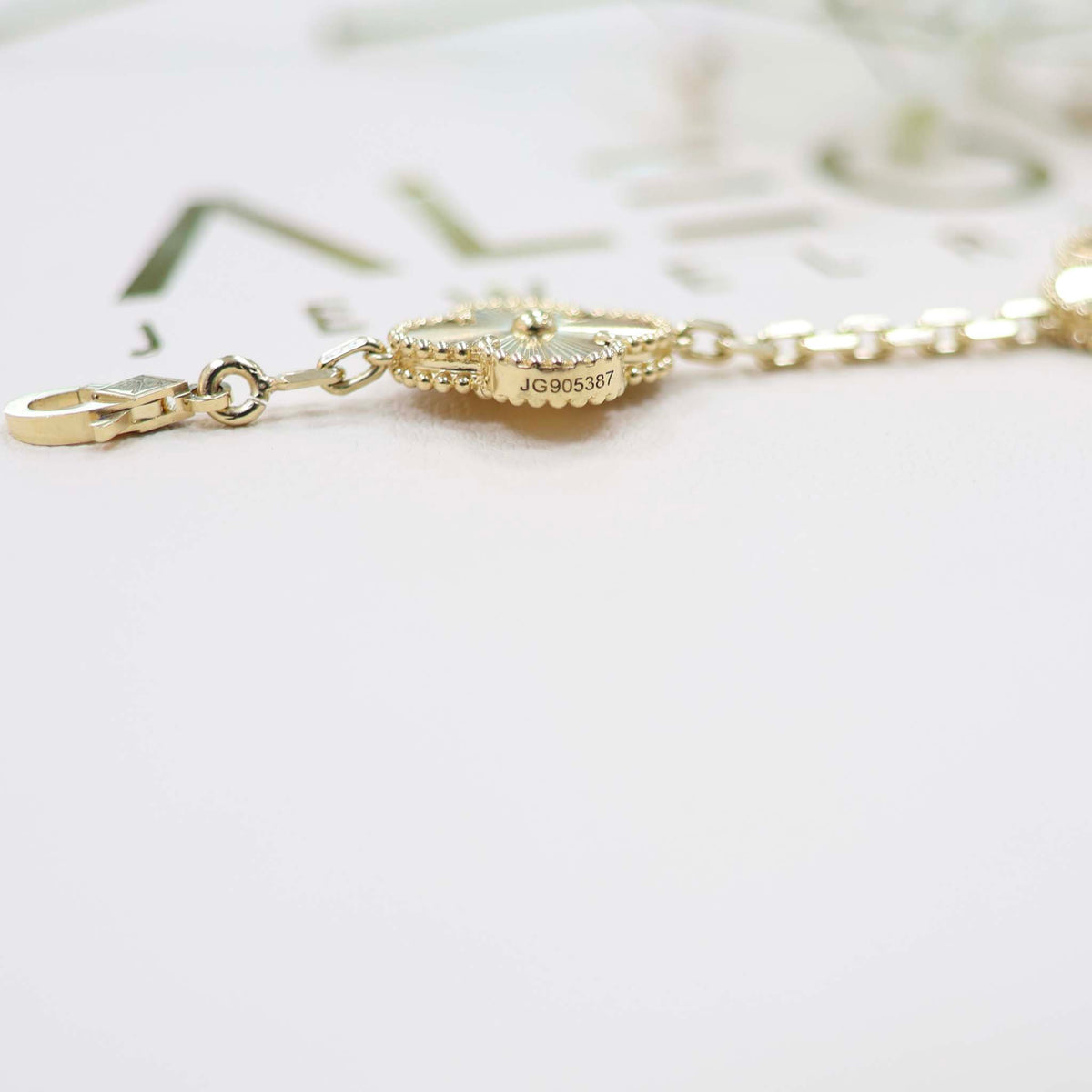 18k Gold Clover Bracelet