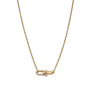 18k Gold Double link with diamonds necklace