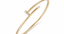 18k Gold nail bracelet with diamond tips