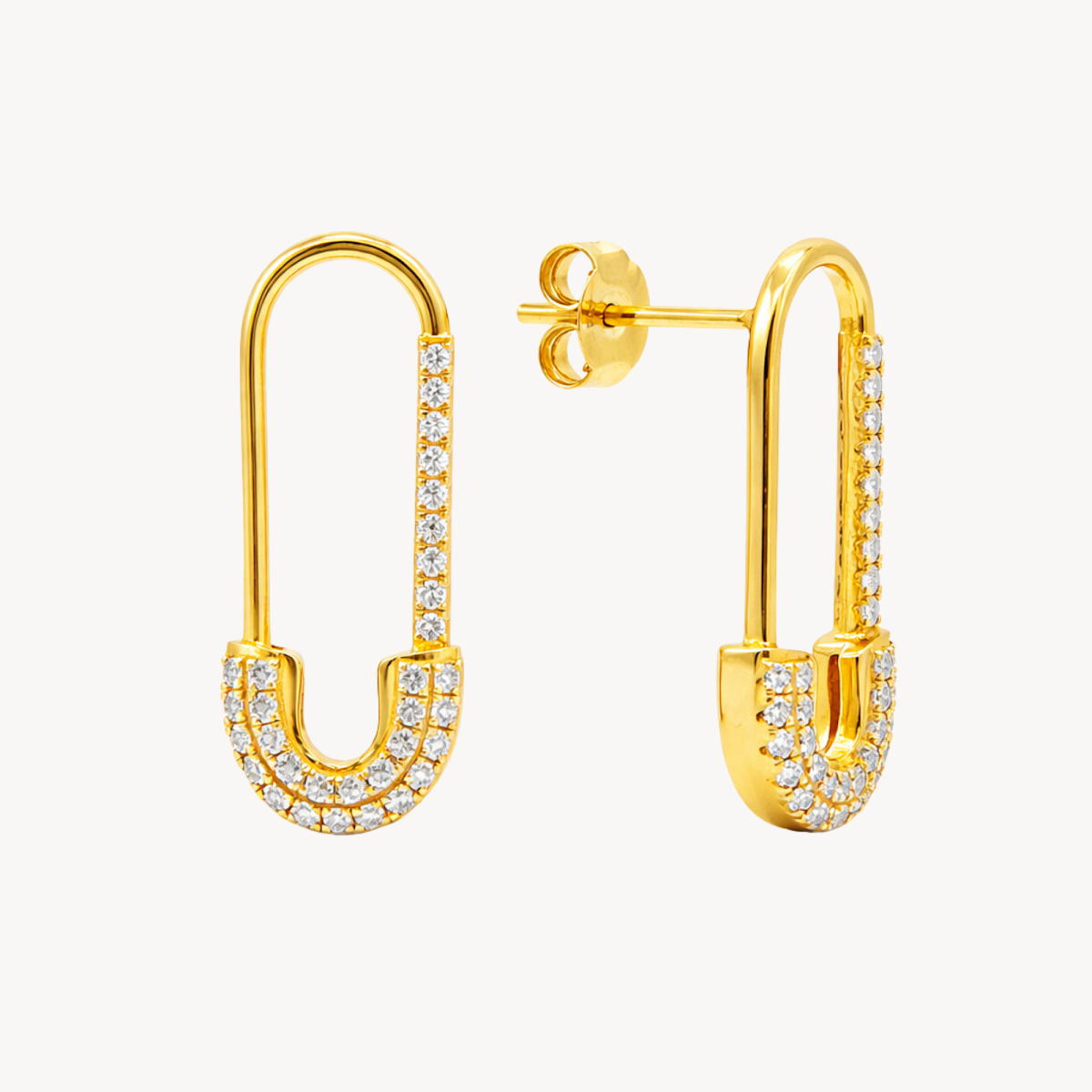 Pin Diamond Earring
