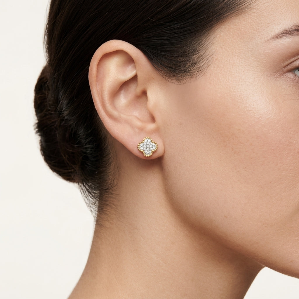 Gleaming Diamond Earring