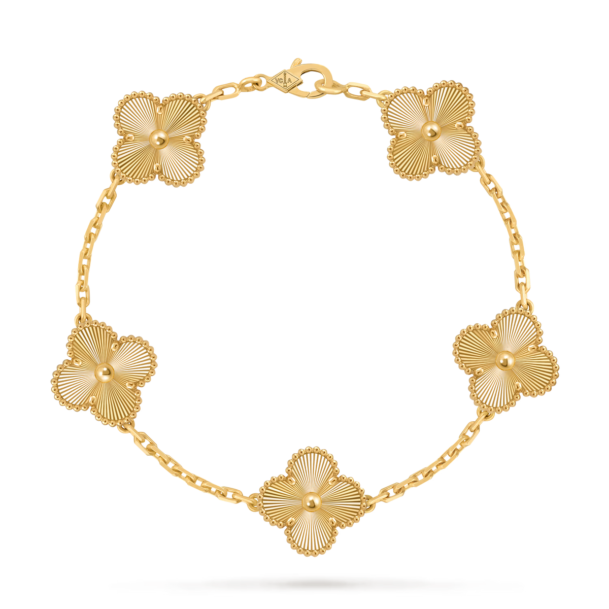 18k Gold Clover Bracelet
