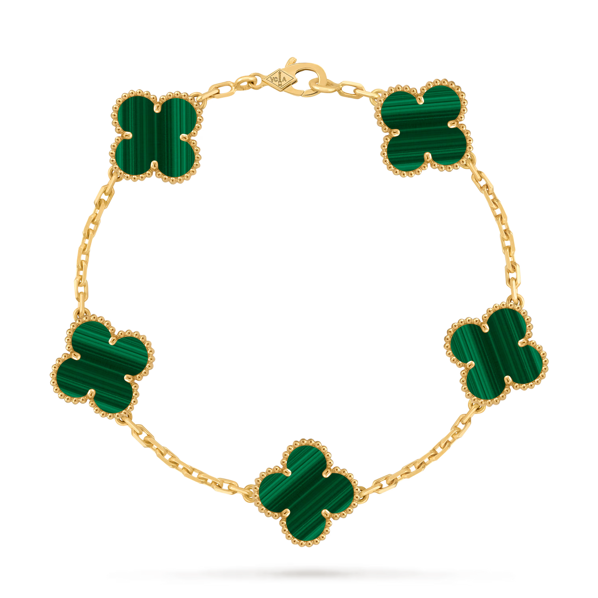 18k Gold Malachite Bracelet