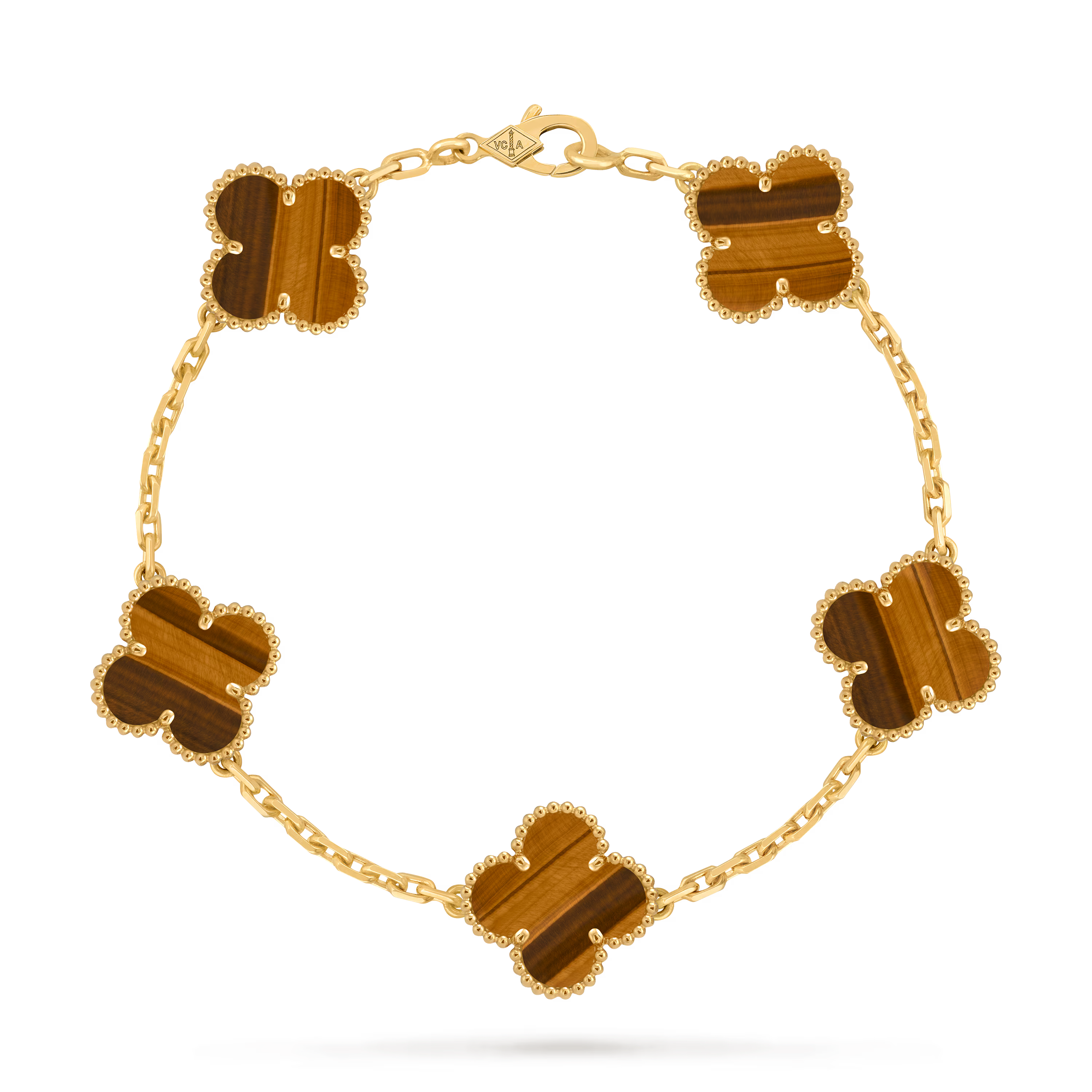 18k Gold Tiger Eye Bracelet